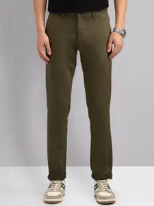 AD By Arvind Men Solid Slim Fit Chinos Trousers