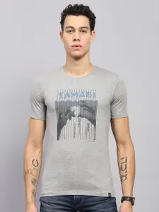 Monte Carlo Men Graphic Printed Round Neck Pure Cotton T-shirt