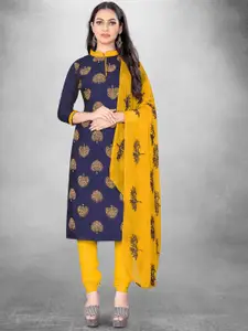 Maroosh Floral Embroidered Unstitched Dress Material