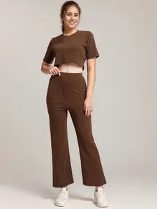 all about you Round Neck Top With Trouser Co-Ords