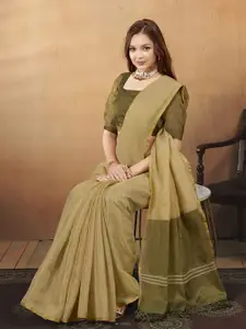 Anouk Solid Khadi Saree