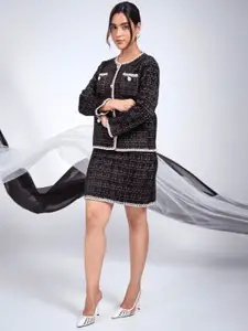 PANKH Pure Woolen Sweater With Skirt