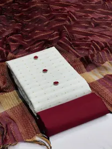 Maroosh Woven Design Unstitched Dress Material