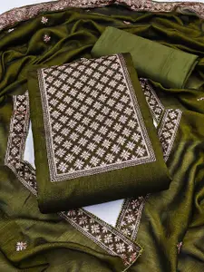 Maroosh Floral Embroidered Unstitched Dress Material