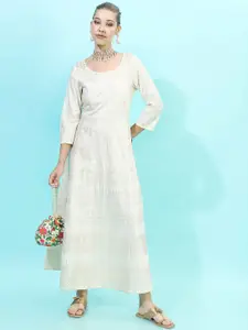 Vishudh Women Ethnic Motifs Printed Maxi Dress