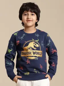 Kids Ville Boys Jurassic World Printed Regular Fit Sweatshirt