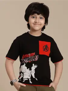 Kids Ville Boys Avengers Graphic Printed Round Neck Cotton Avengers T-Shirt