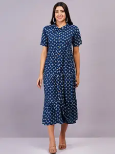 BAESD Women Self Design A-line  Dress