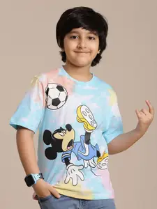 Kids Ville Boys Mickey & Friends Graphic Printed Round Neck Cotton T-shirt