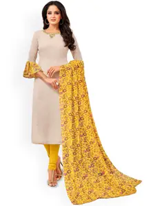 Maroosh Floral Embellished Sequinned Unstitched Dress Material