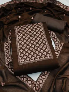 Maroosh Floral Embroidered Unstitched Dress Material