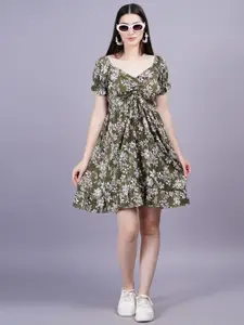 BAESD Floral Printed Fit & Flare Dress