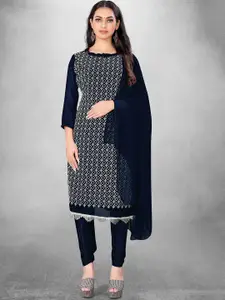 Maroosh Geometric Embroidered Unstitched Dress Material