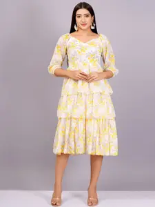 BAESD Women Fit & Flare Midi Dress