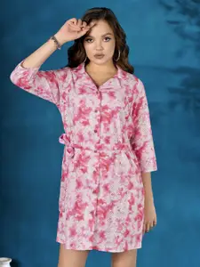 Anouk Floral Printed Shirt Dress