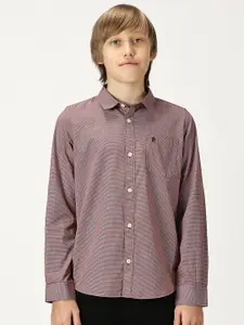 French Connection Boys Premium Spread Collar Textured Cotton Casual Shirt