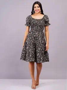 BAESD Women Self Design Fit & Flare Dress