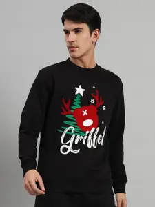 GRIFFEL Men Graphic Printed Sweatshirt