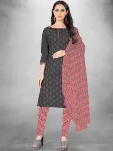 Maroosh Ethnic Motifs Embellished Unstitched Dress Material