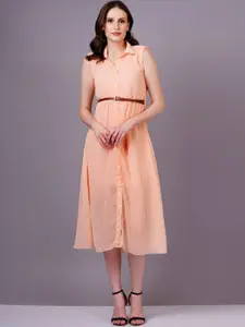 BAESD Georgette Shirt Midi Dress