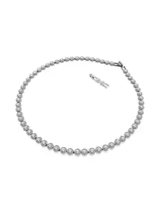 SWAROVSKI Una Angelic Rhodium-Plated Crystals-Studded Necklace