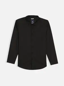 Allen Solly Junior Boys Cutaway Collar Solid Cotton Slim Fit Casual Shirt