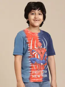 Kids Ville Boys Spider-Man Graphic Printed Round Neck Cotton T-shirt