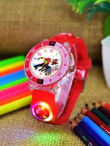 Shocknshop Boys Patterned Dial & Straps Analogue Watch 334 Spider Red