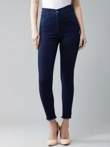 DOLCE CRUDO Women Skinny Fit High-Rise Stretchable Jeans