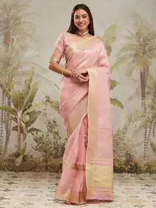RACHNA Woven Design Zari Ready to Wear Kanjeevaram Saree
