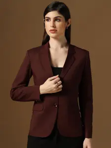 TAHVO Notched Lapel Collar Slim Fit Single Breasted Formal Blazers