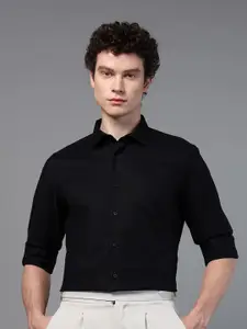 DON VINO Men Comfort Cutaway Collar Solid Cotton Slim Fit Formal Shirt