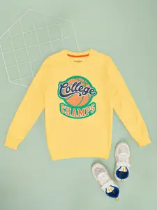 Pantaloons Junior Boys Pure Cotton Solid Sweatshirt