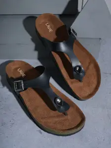 Lavie Women T-Strap Flats with Buckles