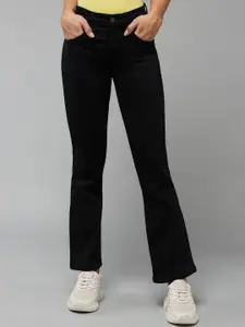 DOLCE CRUDO Women Cotton Bootcut High-Rise Stretchable Jeans