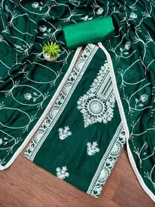 Maroosh Floral Embroidered Thread Work Unstitched Dress Material