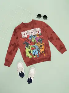 Pantaloons Junior Boys Superhero Printed Cotton Sweatshirt