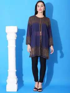 DEBONATELLA Embellished Longline Open Front Party Shrug