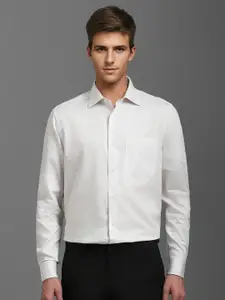 Louis Philippe Men Classic Spread Collar Floral Printed Cotton Formal Shirt