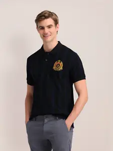 U.S. Polo Assn. Men Striped Polo Collar Cotton Slim Fit T-shirt