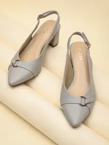 Rocia Women Block Pumps with Buckles