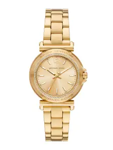 Michael Kors Women Embellished Dial & Stainless Steel Straps Analogue Watch AK_MK7516