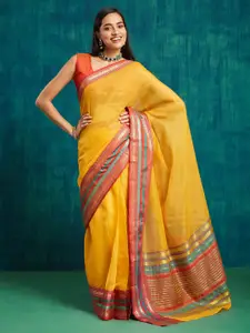 RACHNA Woven Design Zari Ready to Wear Kanjeevaram Saree