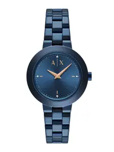 Armani Exchange Women Embellished Dial & Stainless Steel Straps Analogue Watch AK_AX5175
