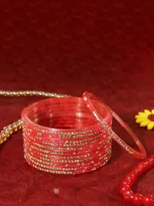 LAVAZZA  Set Of 12 CZ-Studded Glass Bangles