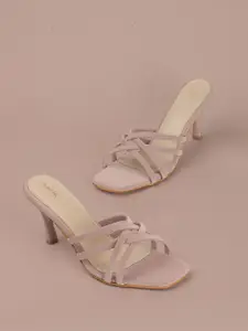 Lavie Women Western Embellished Slim Heel Sandals