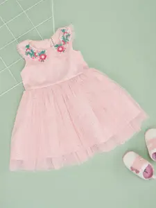 Pantaloons Baby Girls Sleeveless Fit and Flare Dress