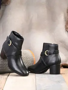 The Roadster Lifestyle Co Women Block-Heeled Casual Boots