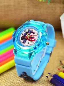 Shocknshop Boys Printed Dial & Straps Analogue Watch 336 Captain SkyBlue