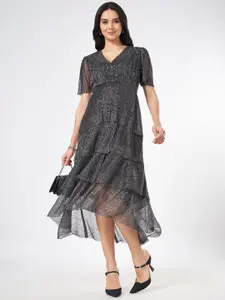 Annabelle by Pantaloons Solid Fit & Flare Midi Dress